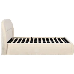 DÉJA Gestoffeerd Bed Alba Beige met Opbergruimte 160x200cm
