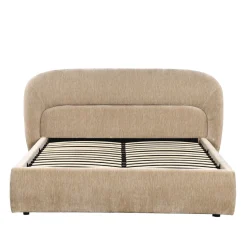 DÉJA Gestoffeerd Bed Alba Taupe met Opbergruimte 160x200cm