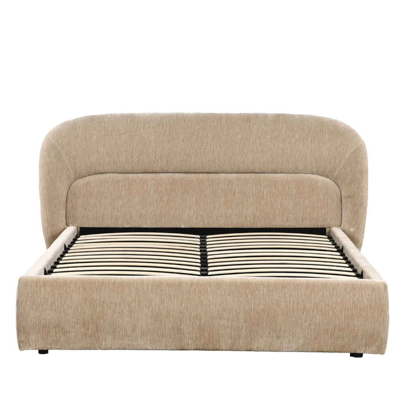 DÉJA Gestoffeerd Bed Alba Taupe met Opbergruimte 160x200cm