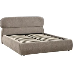 DÉJA Gestoffeerd Bed Cloud Taupe met Opbergruimte 160x200cm