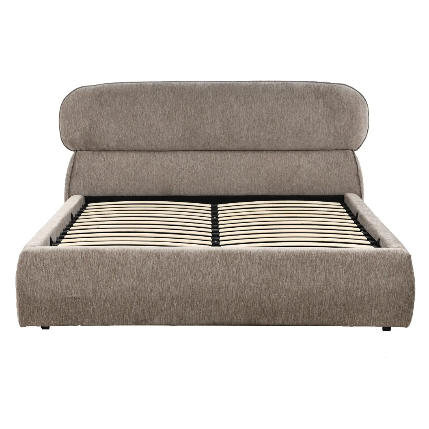 DÉJA Gestoffeerd Bed Cloud Taupe met Opbergruimte 160x200cm