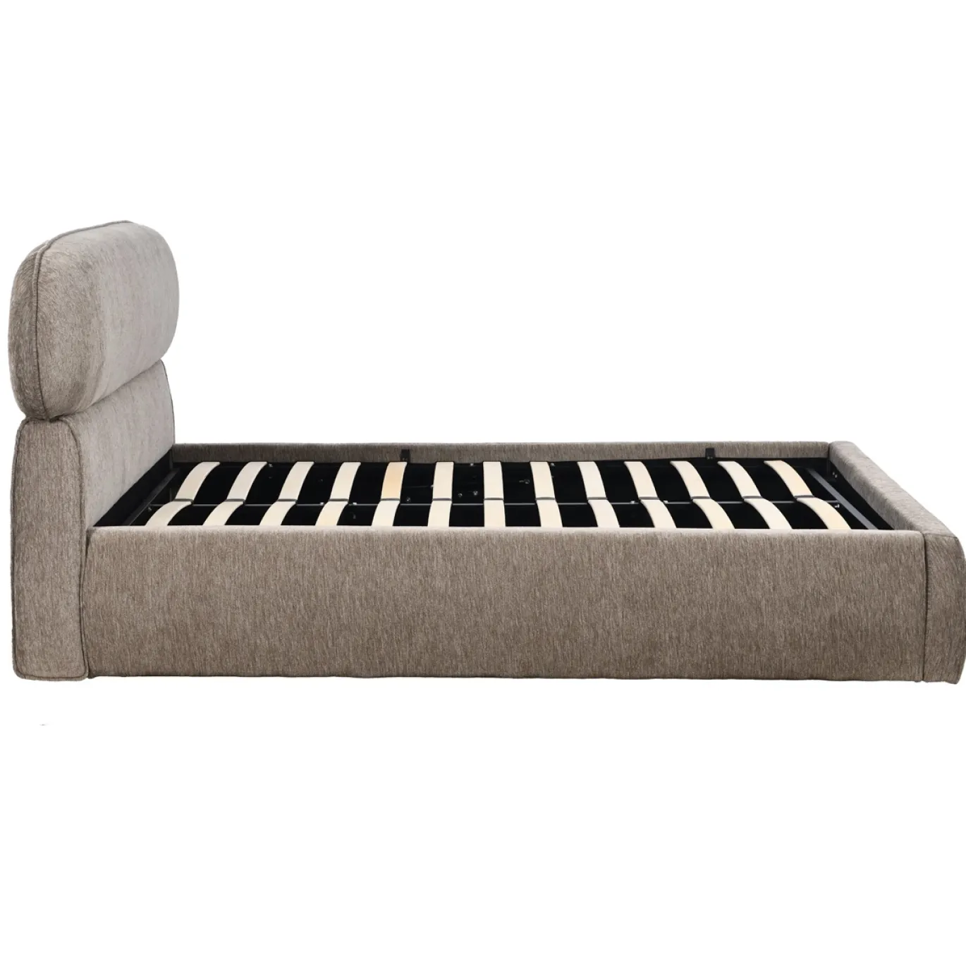 DÉJA Gestoffeerd Bed Cloud Taupe met Opbergruimte 160x200cm