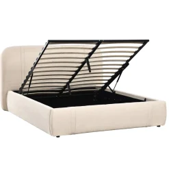 DÉJA Gestoffeerd Bed Dream Beige met Opbergruimte 160x200cm