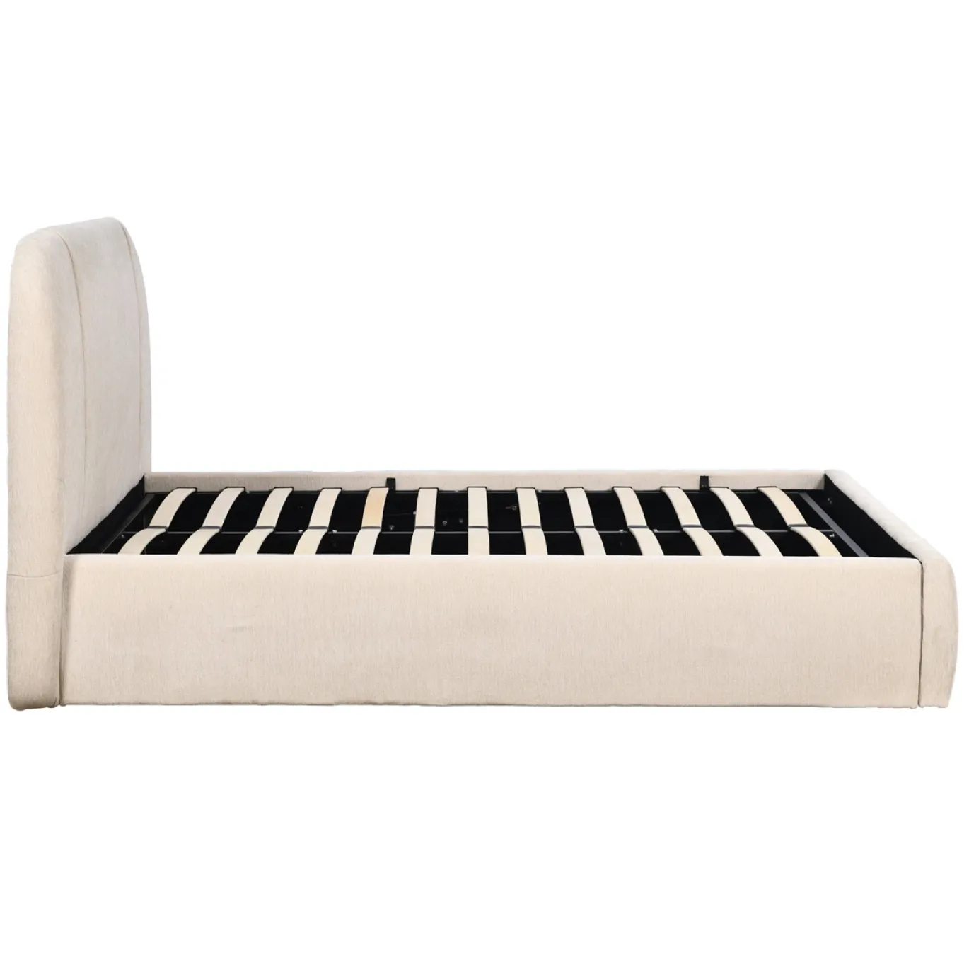 DÉJA Gestoffeerd Bed Dream Beige met Opbergruimte 160x200cm