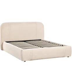 DÉJA Gestoffeerd Bed Dream Beige met Opbergruimte 160x200cm