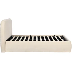 DÉJA Gestoffeerd Bed Otis Beige met Opbergruimte 160x200cm