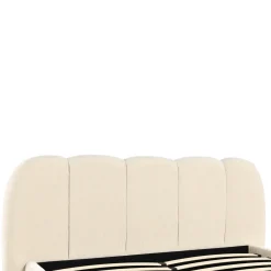 DÉJA Gestoffeerd Bed Otis Beige met Opbergruimte 160x200cm