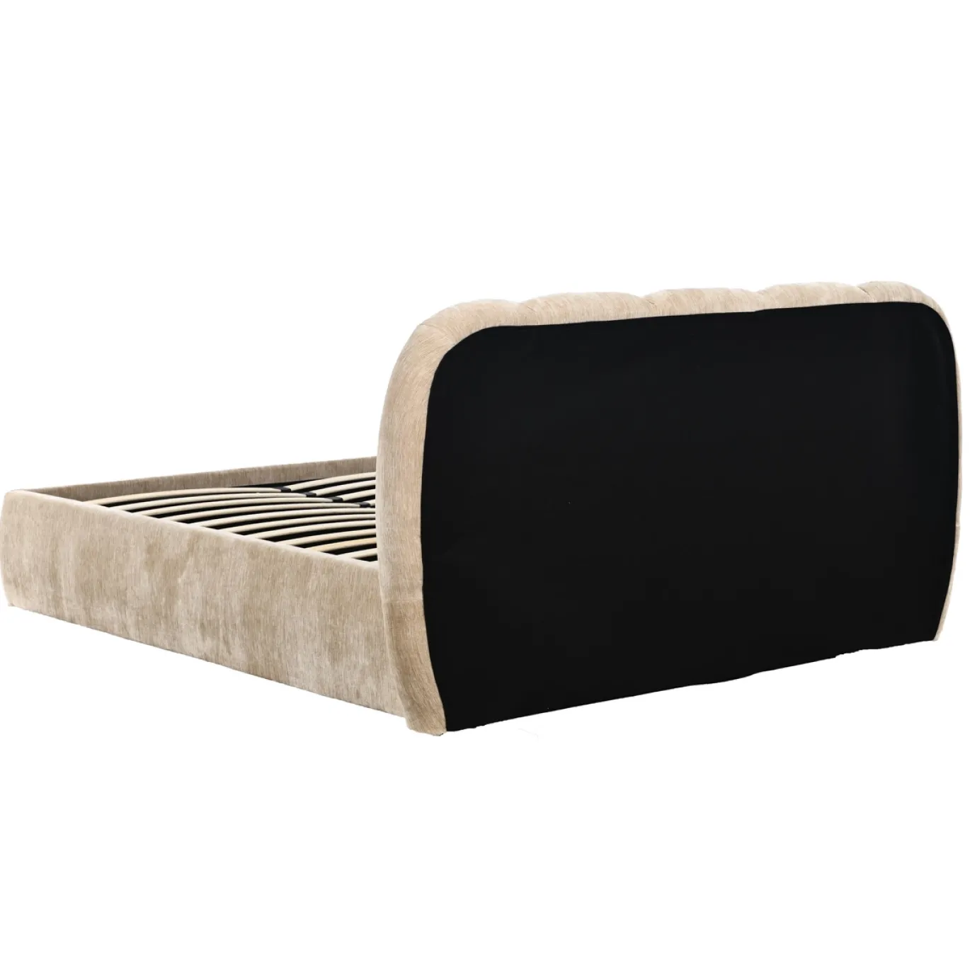DÉJA Gestoffeerd Bed Otis Taupe met Opbergruimte 160x200cm