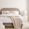 DÉJA Gestoffeerd Bed Sato Taupe met Opbergruimte 160x200cm