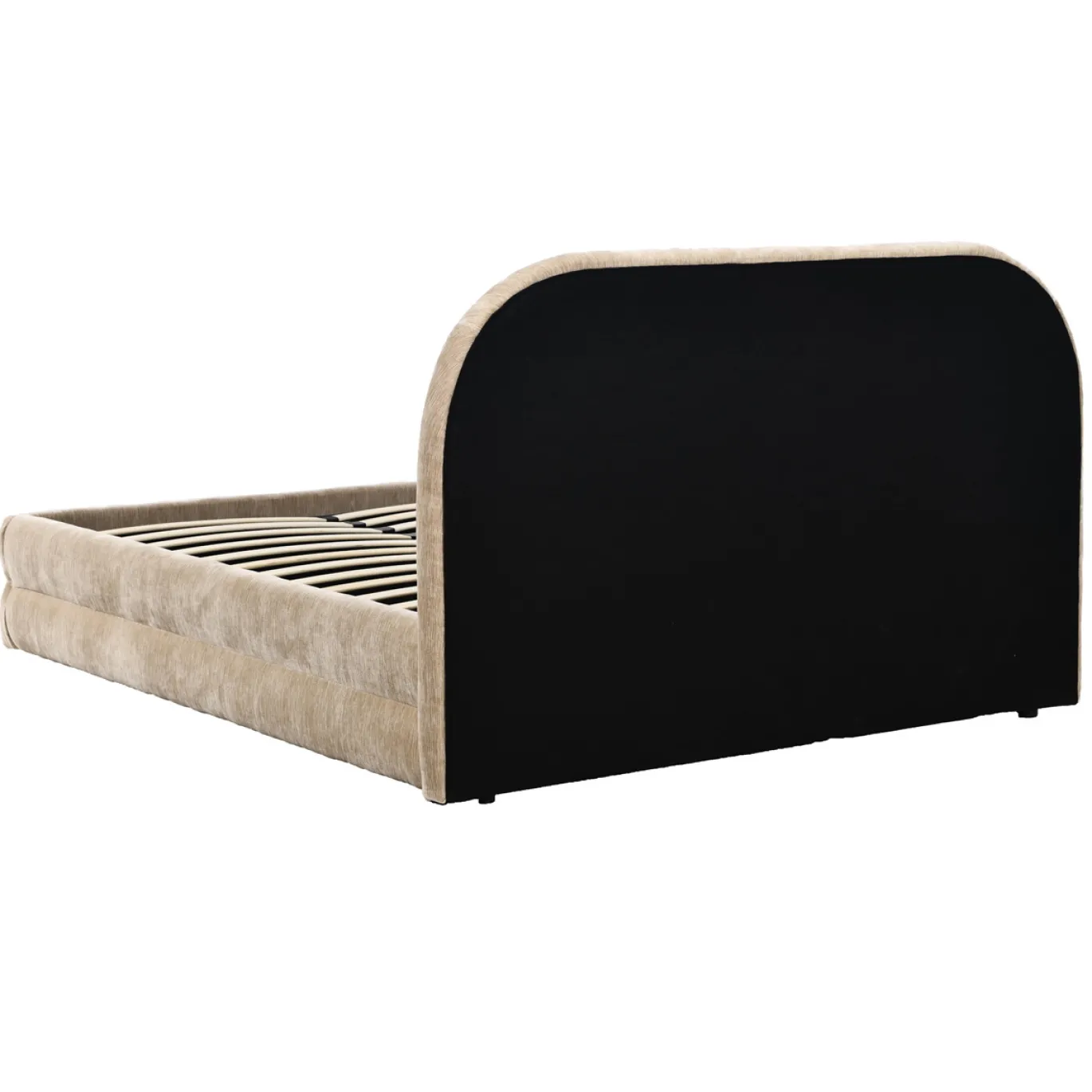 DÉJA Gestoffeerd Bed Sato Taupe met Opbergruimte 160x200cm