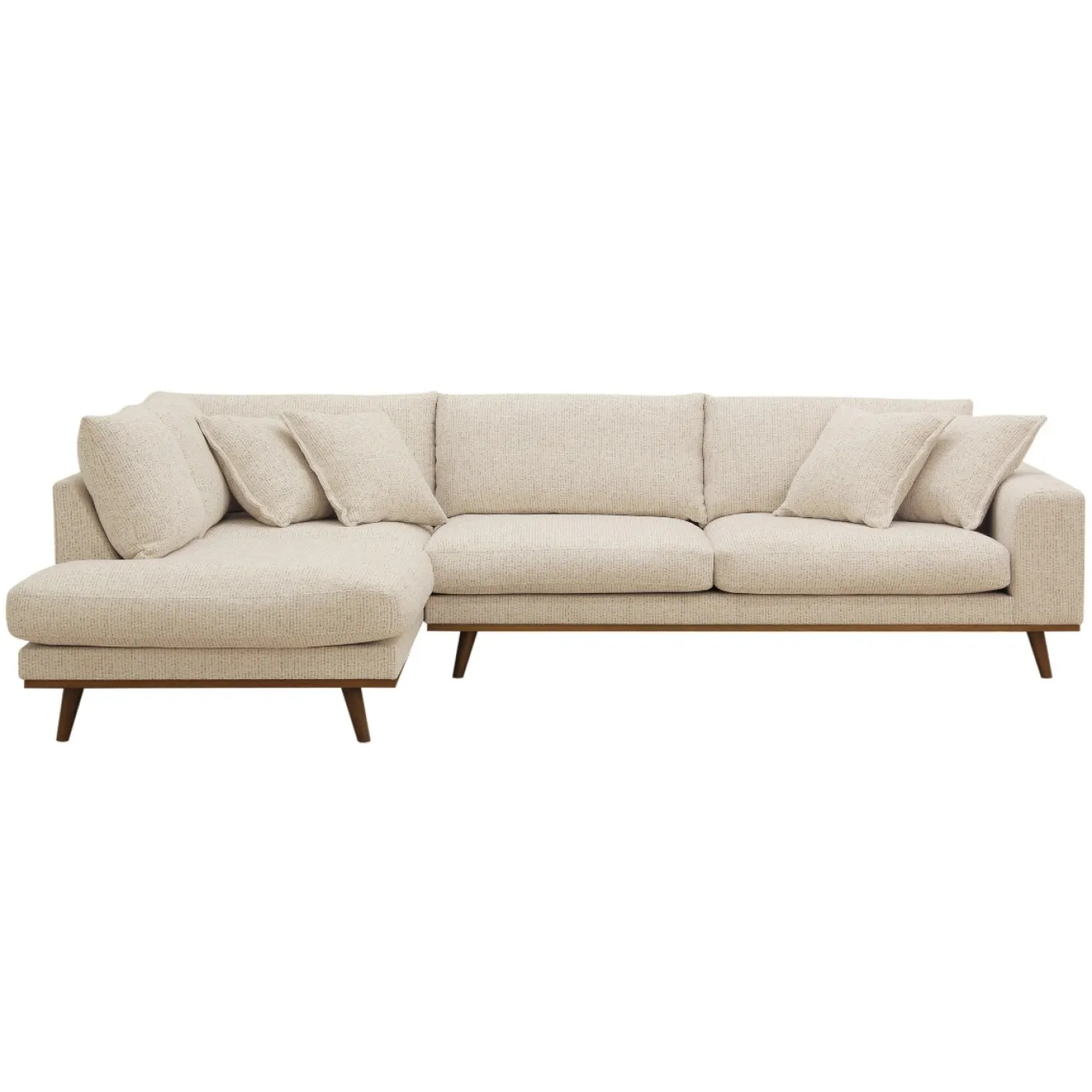 DÉJA Hoekbank 3-zits Flint Beige Links