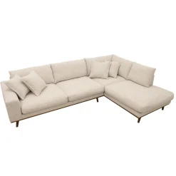 DÉJA Hoekbank 3-zits Flint Beige Rechts