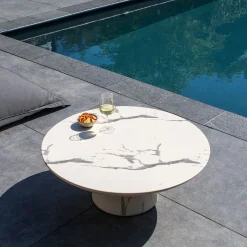 DÉJA Loungetafel Flen Marmerlook Rond 90cm
