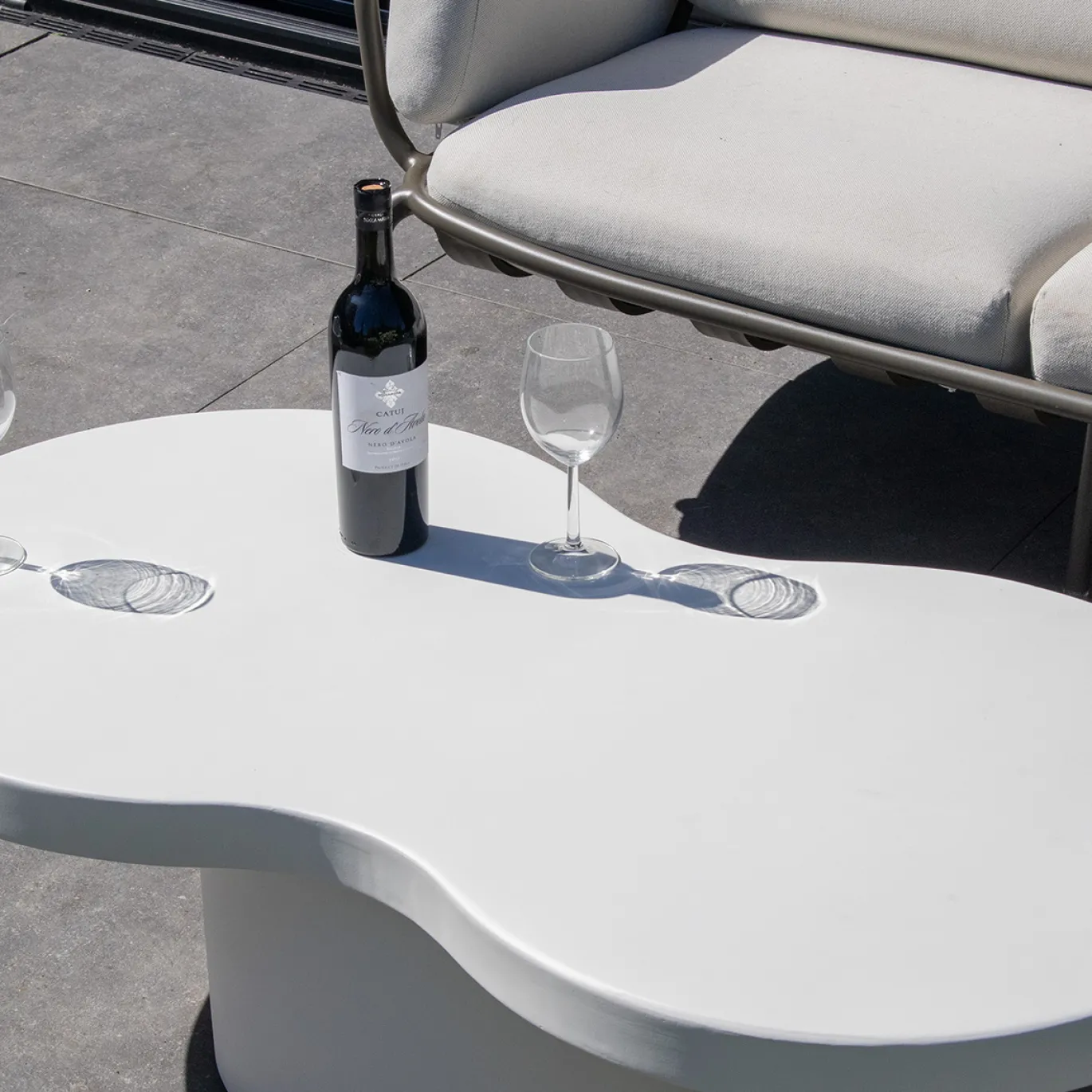 DÉJA Loungetafel Olive Wit Organisch 120cm