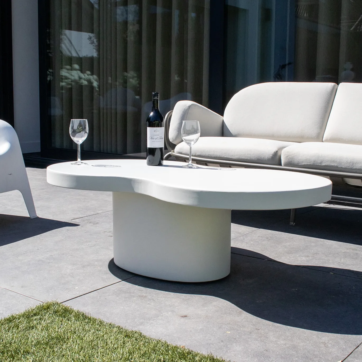 DÉJA Loungetafel Olive Wit Organisch 120cm
