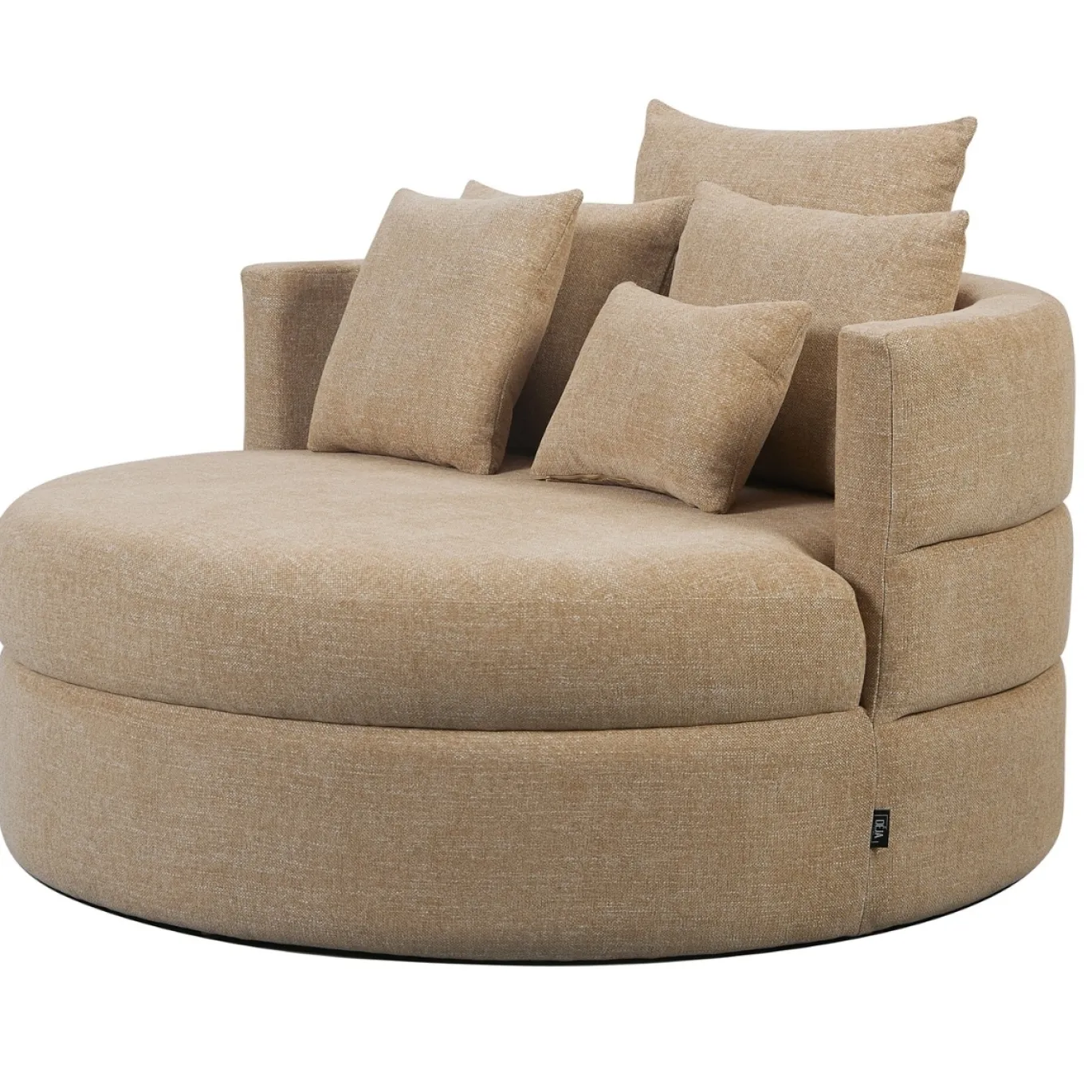 DÉJA Loveseat Miles Taupe Rond