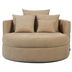 DÉJA Loveseat Miles Taupe Rond