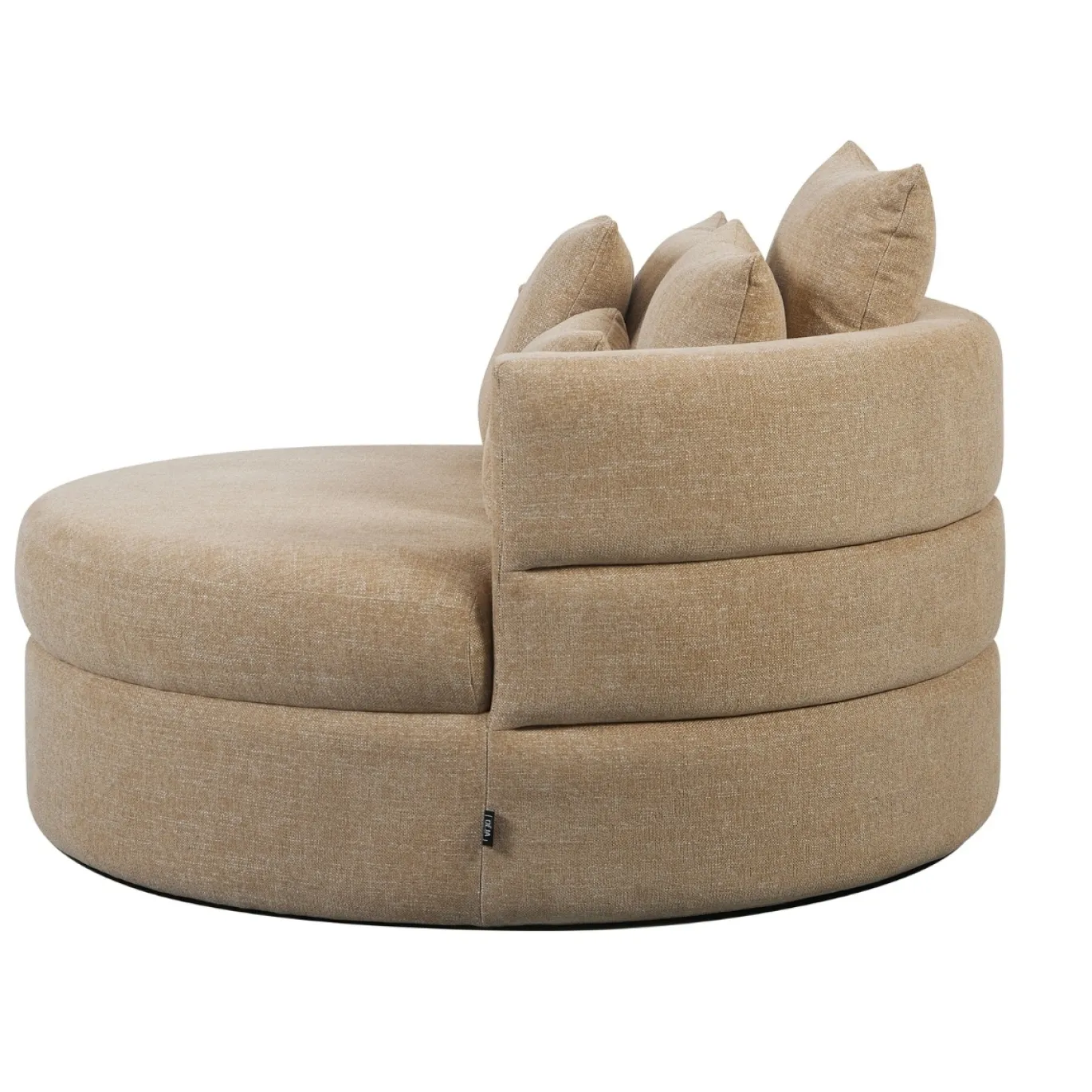 DÉJA Loveseat Miles Taupe Rond