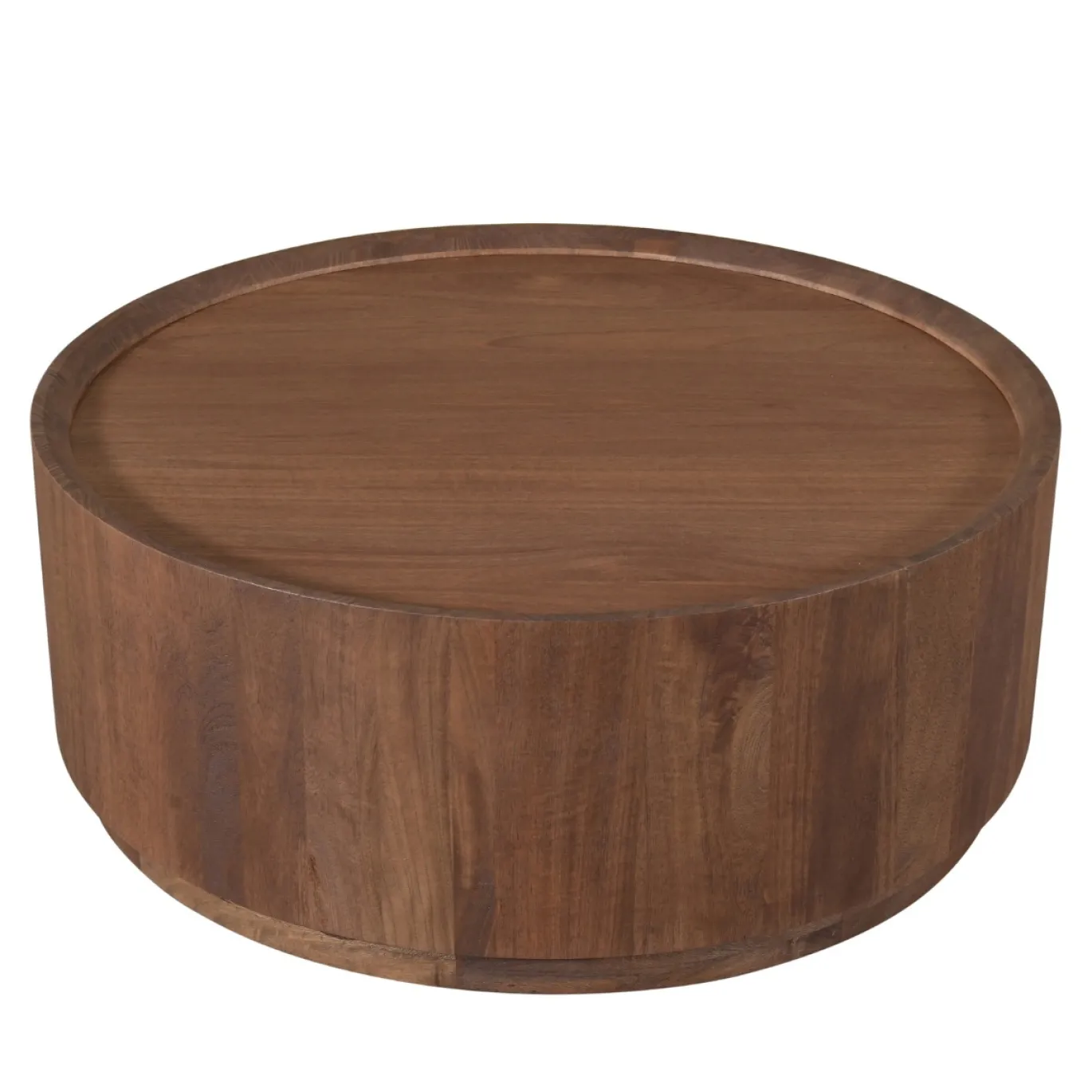 DÉJA Salontafel Amber Walnoot Rond 90cm