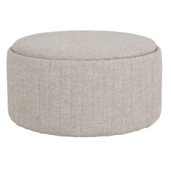 DÉJA Salontafel Angela Beige/Naturel Rond met Opbergruimte 81cm