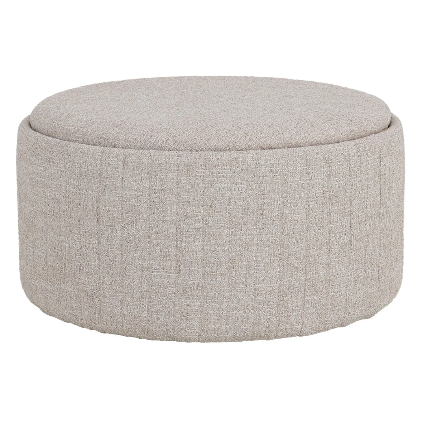 DÉJA Salontafel Angela Beige/Naturel Rond met Opbergruimte 81cm