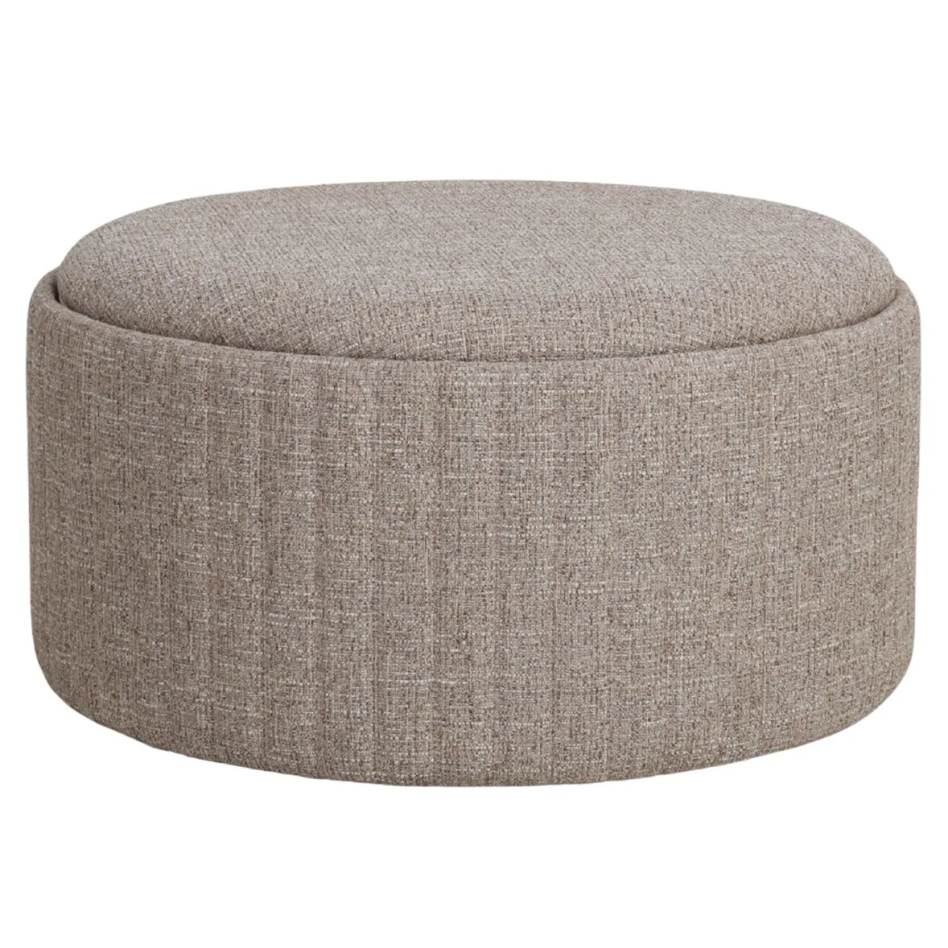 DÉJA Salontafel Angela Taupe/Naturel Rond met Opbergruimte 81cm