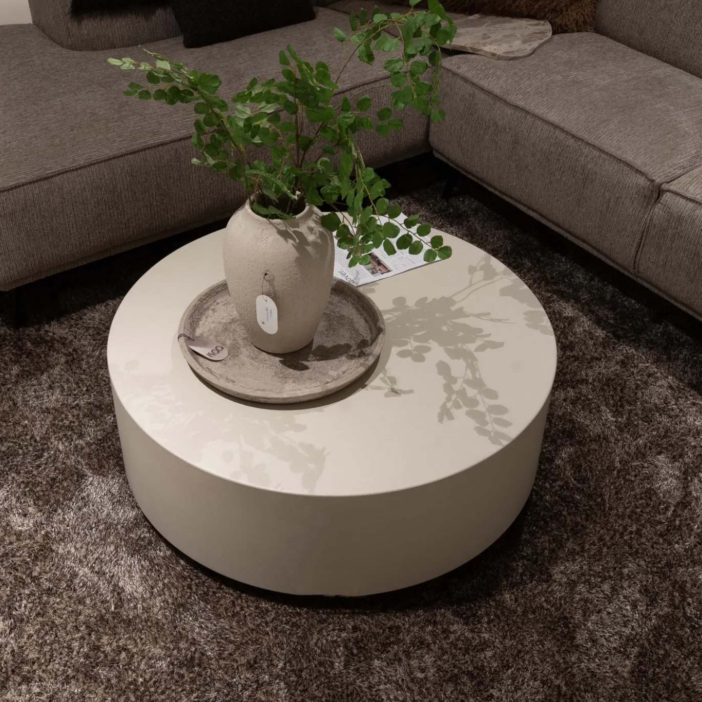 DÉJA Salontafel Bergby Beige Rond 90cm