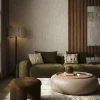 DÉJA Salontafel Draby Taupe/Naturel Rond met Opbergruimte 102cm