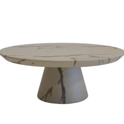 DÉJA Salontafel Flen Marmerlook Rond 90cm