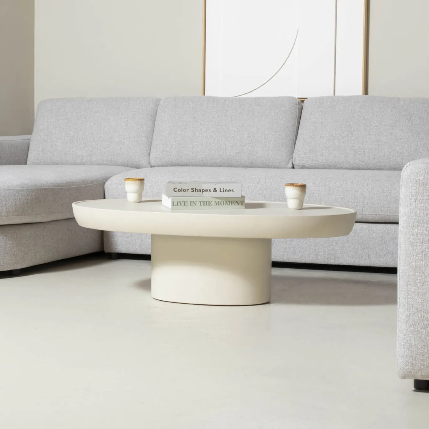 DÉJA Salontafel Livinia Beige 90cm