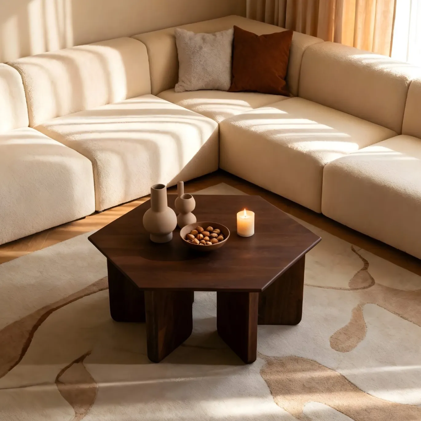 DÉJA Salontafel Martos Walnoot 80cm