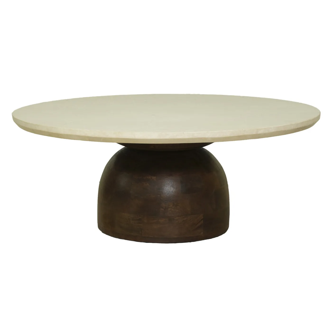 DÉJA Salontafel Miro Marmer Walnoot Rond 90cm