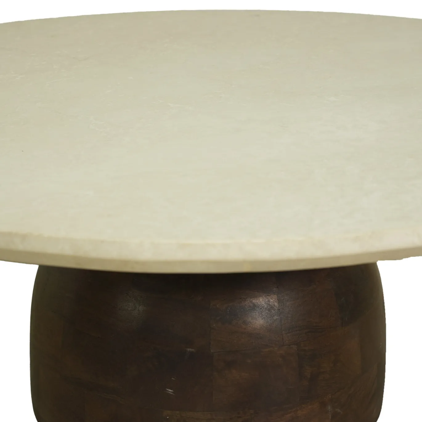 DÉJA Salontafel Miro Marmer Walnoot Rond 90cm