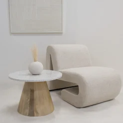 DÉJA Salontafel Sara Terrazzo Naturel Rond