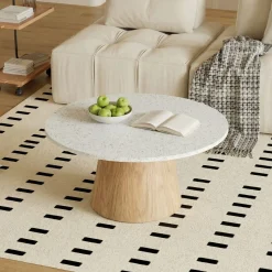 DÉJA Salontafel Sara Terrazzo Naturel Rond
