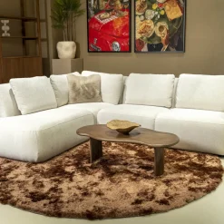 DÉJA Salontafel Tornio Walnoot Organisch 110cm