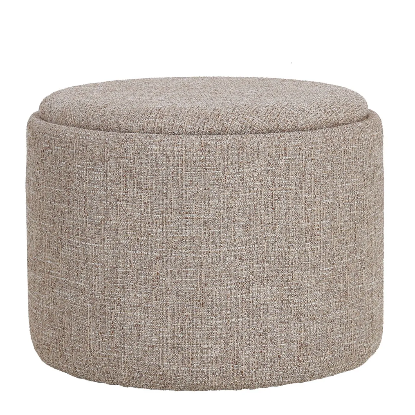DÉJA Salontafel Zara Taupe/Naturel Rond met Opbergruimte 55cm