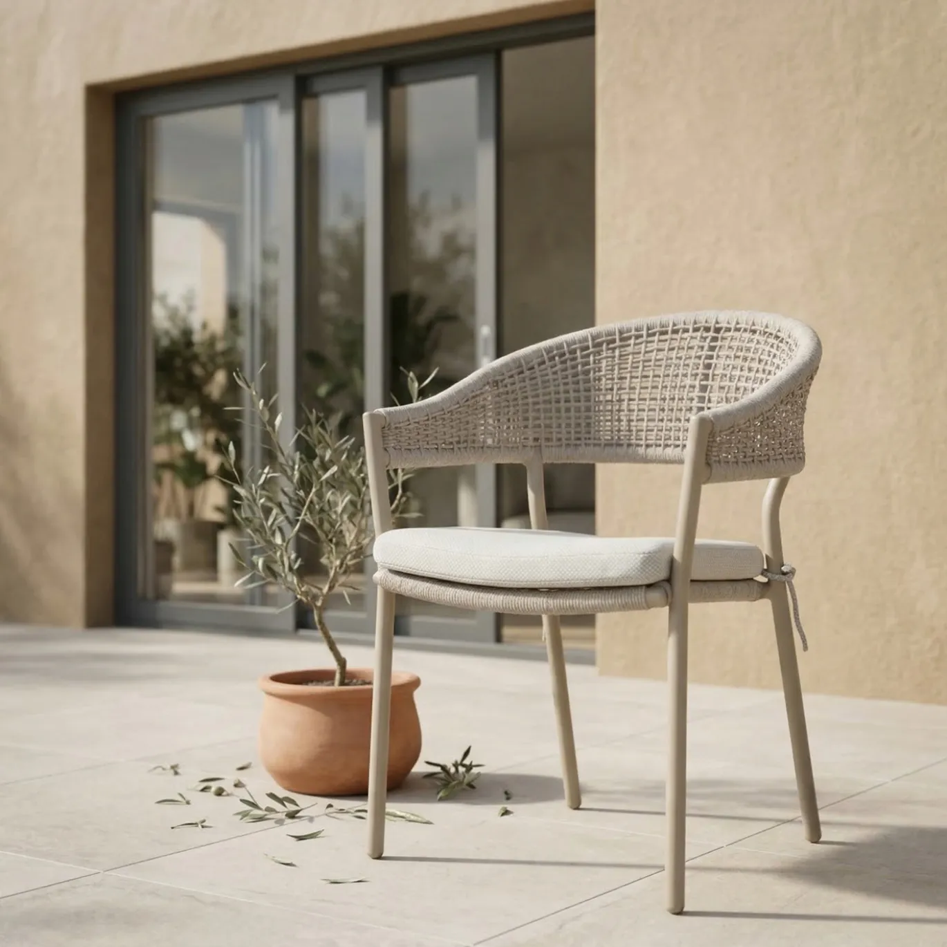 DÉJA Tuinstoel Bari Beige/Taupe