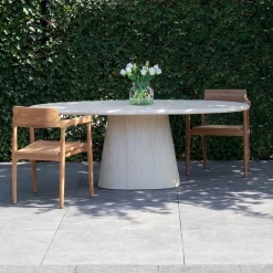 DÉJA Tuintafel Brunn Travertin Ovaal 200cm