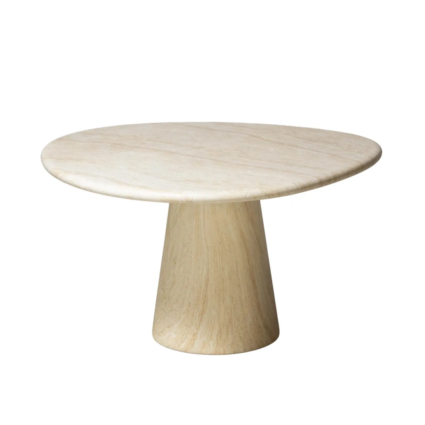 DÉJA Tuintafel Vejen Travertin Organisch 130cm