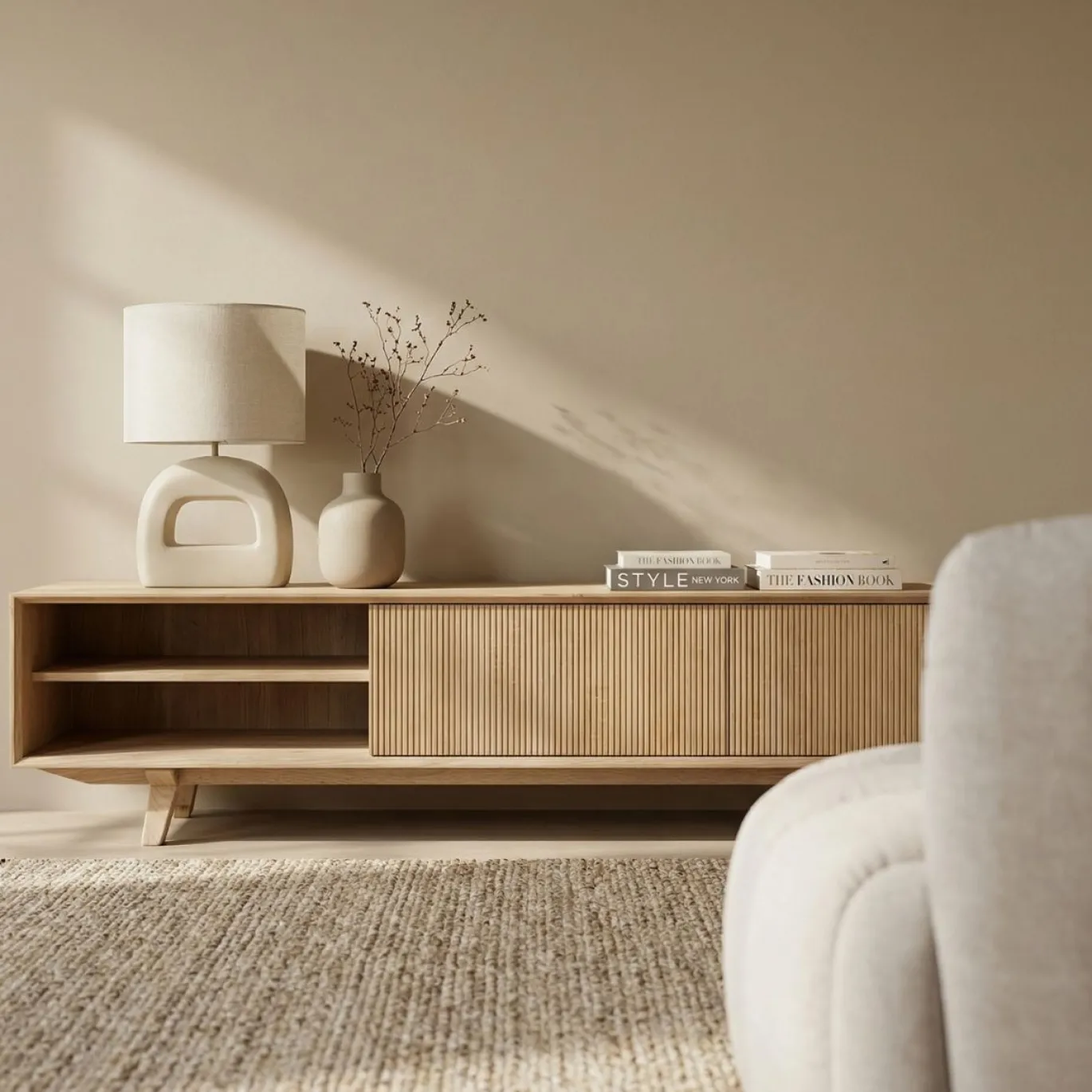 DÉJA Tv-meubel Melide Naturel Eiken 200cm
