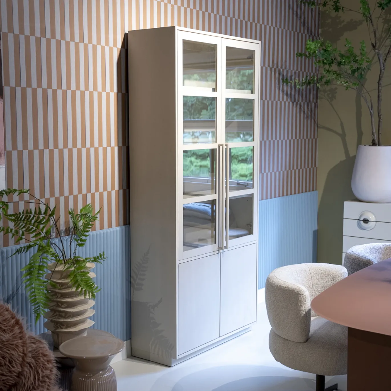 DÉJA Vitrinekast Montego Beige Eiken