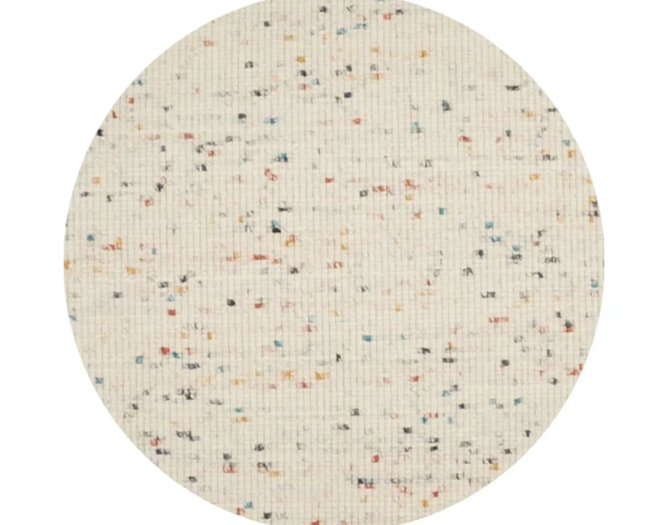 DÉJA Vloerkleed Bela 160cm Rond Wit Multi
