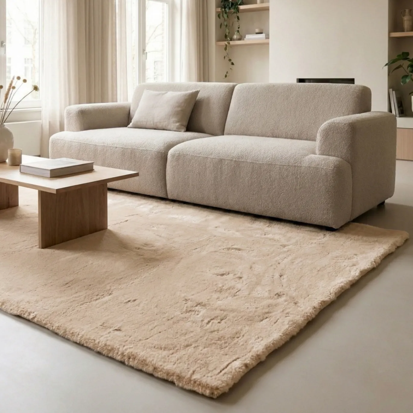 DÉJA Vloerkleed Garen 200x290cm Beige