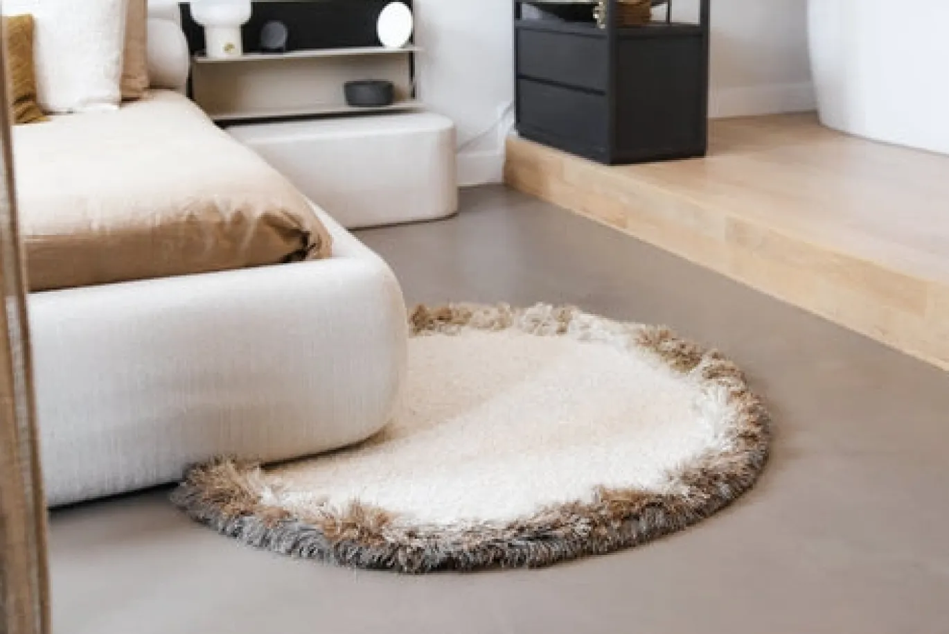 DÉJA Vloerkleed Omen 280cm Rond Camel Zand