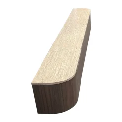 DÉJA Zwevend Tv-meubel Fika Walnoot Travertin 272cm