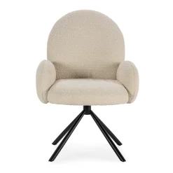 Draaifauteuil Dario Wit - Giga Meubel