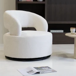 Draaifauteuil Eliza Beige - Giga Meubel