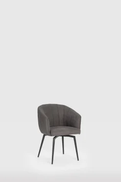 Draaifauteuil Enka Donkergrijs - Giga Meubel