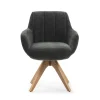 Draaifauteuil Leire Antraciet Grijs - Giga Meubel